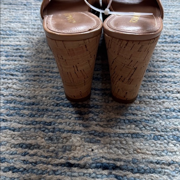 Coach Beige Peep-Toe Wedges - Picture 6 of 10